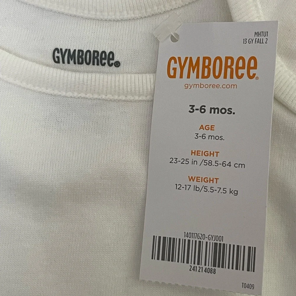 Gymboree Baby Girl Animal Parade Long Sleeve Shirt 100% Cotton